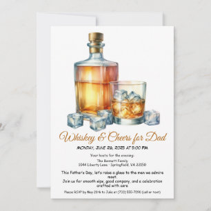 Whisky & Acclamations pour Papa – Invitation pour