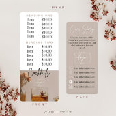 whisky | Boho Flowers | Menu