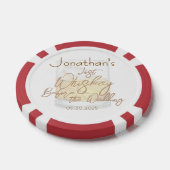 Whisky Bruiloft Bachelorfeest Poker Chips (Enkel)