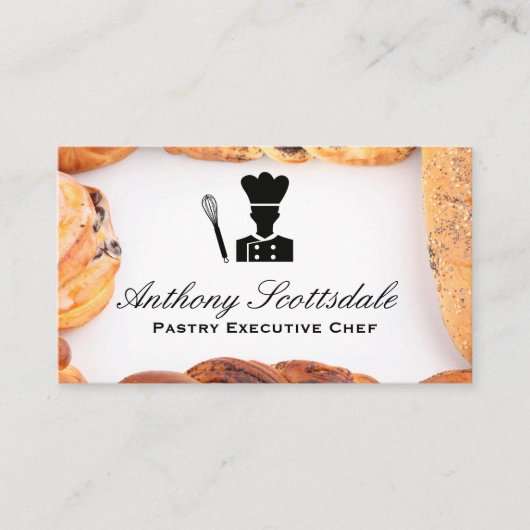 Whisky Chef Icon | gebak Visitekaartje (Voorkant)