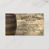 Whisky Distillery Carte de visite (Devant)