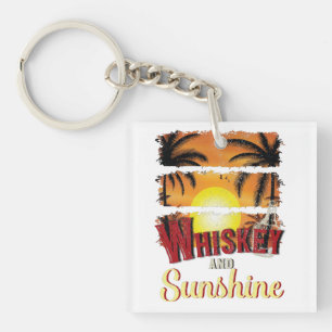 Whisky en zonneschijn, zomervakantie sleutelhanger