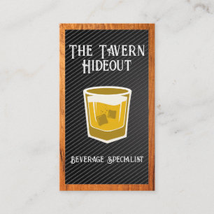 Whisky Glass Logo   Bar Visitekaartje