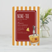 Whisky Golf Themed 90th Birthday Kaart (Staand voorkant)