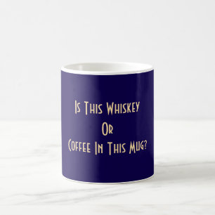 Whisky of koffie? DK Blauw Koffiemok