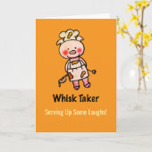 whisky-taker | Funny Cook Verjaardag Kaart (Gele Bloem)