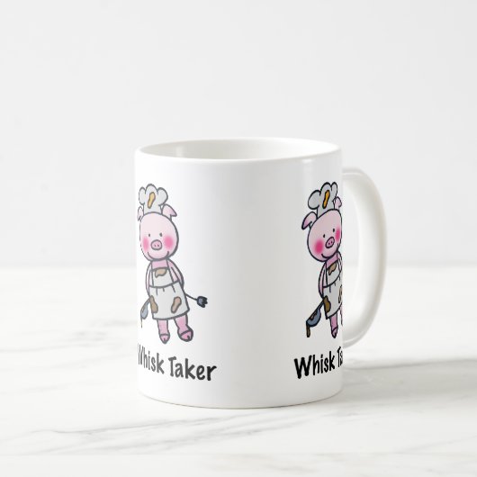 Whisky Taker Pig - Grappig Chef Design Koffiemok (Voorkant rechts)
