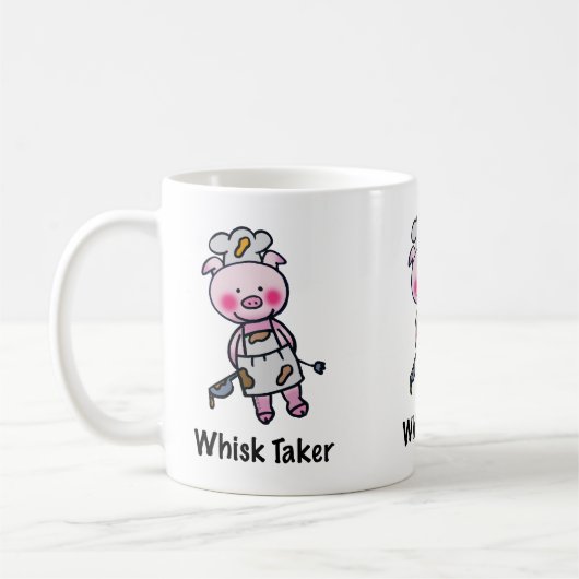 Whisky Taker Pig - Grappig Chef Design Koffiemok (Links)