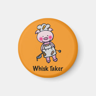 Whisky Taker Pig - Grappig Chef Design Magneet