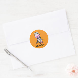 Whisky Taker Pig - Grappig Chef Design Ronde Sticker
