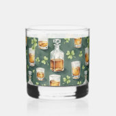 Whisky Verre à Whiskey et Trèfles de la Saint-Patrick (Verso)