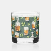 Whisky Verre à Whiskey et Trèfles de la Saint-Patrick (Gauche)
