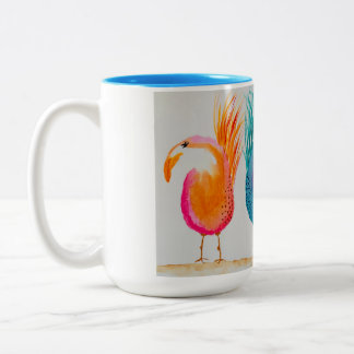 Whismy Birds ! Mug coloré avec aquarelle