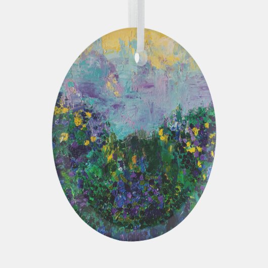 Whisper Blooms Glas Ornament (Voorkant Rechts)