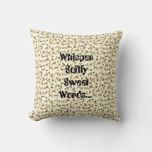 Whisper doux mots doux oreiller