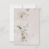 Whisper en Blush 2 Weddenschap 3-maaltijd Keuze RS RSVP Kaartje (Achterkant)