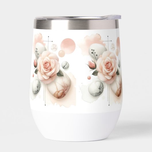 Whisper of a Roos - Een dromerige Waterverf Elegan (Links)