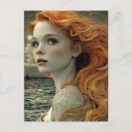 'Whisper of the Ocean' Mooie Zeemeermin Briefkaart