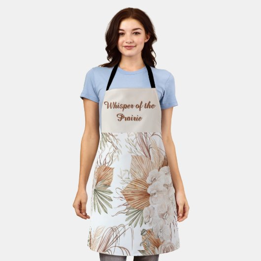 Whisper of the Prairie Boho Apron | Nature  Schort (Gedragen)