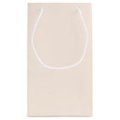 Whisper Pink Elegant Minimalist Monogram Klein Cadeauzakje (Achterkant)