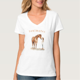 Whispered Bond: Horse and Rider T-shirt