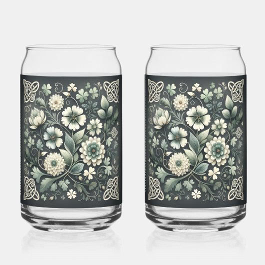 Whispered Clover Knotwork Garden Blikvorm Glas (Voorkant)
