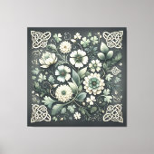 Whispered Clover Knotwork Garden Canvas Afdruk (Voorkant)