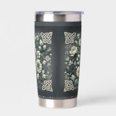 Whispered Clover Knotwork Garden Geïsoleerde Drinkbeker (Links)