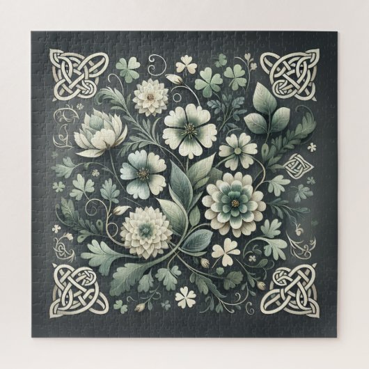 Whispered Clover Knotwork Garden Legpuzzel (Verticaal)