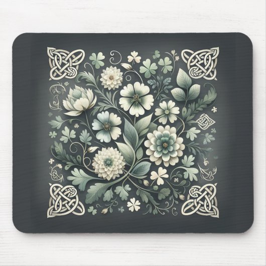 Whispered Clover Knotwork Garden Muismat (Voorkant)