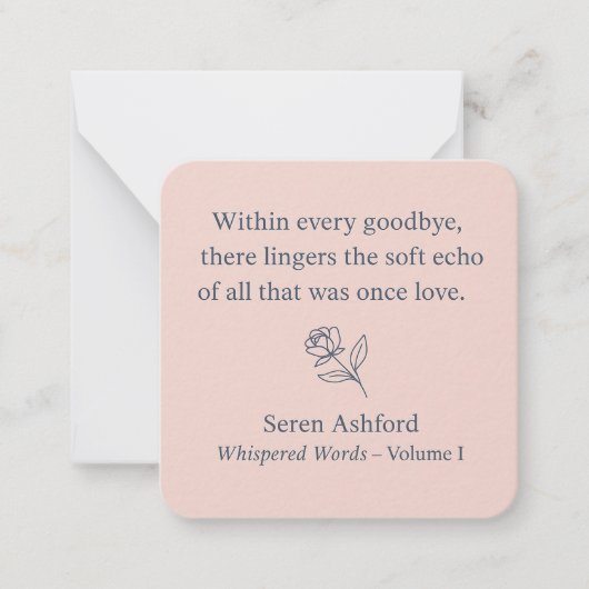 Whispered Words-Volume 1_card# 12 Notitiekaartje (Voorkant)