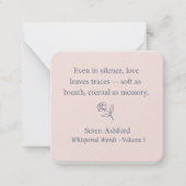 Whispered Words_Volume 1_Card #4 Notitiekaartje (Voorkant)
