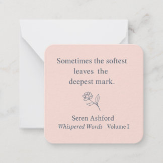 Whispered Words-Volume 1_card# 8 Notitiekaartje