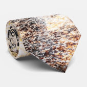 Whisperend bos in najaarsherfst stropdas (Opgerold)