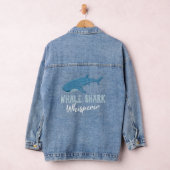 Whisperer Cute Whale Shark Ocean Wat Denim Jacket (Hangar)
