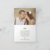 Whisperer Willows Mariage Merci Carte de note (Intérieur)