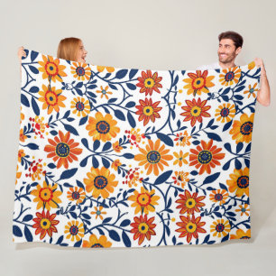 Whispering Blooms 60x80 Fleece Deken