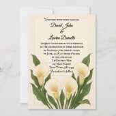 Whispering Callas Photo Wedding Invitation (Devant)