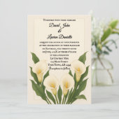 Whispering Callas Photo Wedding Invitation (Debout devant)