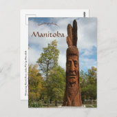 Whispering Giants Anishinaabe Winnipeg Beach Briefkaart (Voorkant / Achterkant)