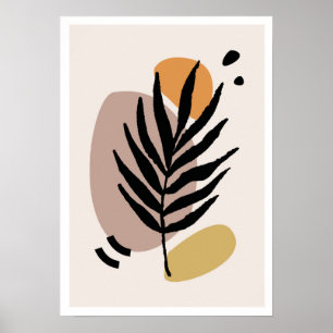 Whispering Leaves 3: Minimalistische Boho Botanica Poster