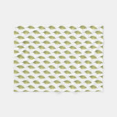 Whispering Leaves Sage Fleece Deken (Voorkant (Horizontaal))