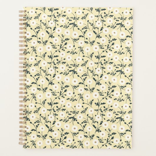 Whispering Meadow - Butter Yellow Floral Pattern (Devant)