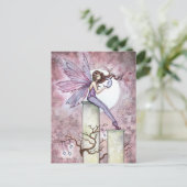 Whispering Moon Fairy Briefkaart (Staand voorkant)