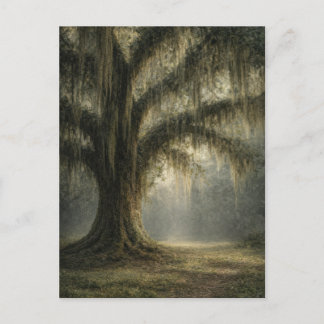 Whispering Oak | Nature Postcard | Moody Woodland  Briefkaart