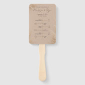 Whispering Pampas Wedding Program Fan Handwaaier (Voorkant)