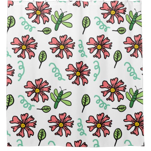 Whispering Pétales Douche Rideaux (Devant)