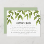 Whispering Willows Waterverf Greenery Details Kaart (Voorkant / Achterkant)