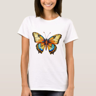 "Whispering Wings : Graceful Butterfly T-Shirt Des