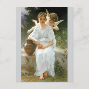 Whisperings of Love by Bouguereau Briefkaart